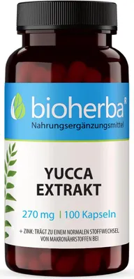Obrázok produktu pre Yucca extrakt 270 mg 100 kapsúl PZN 18217007
