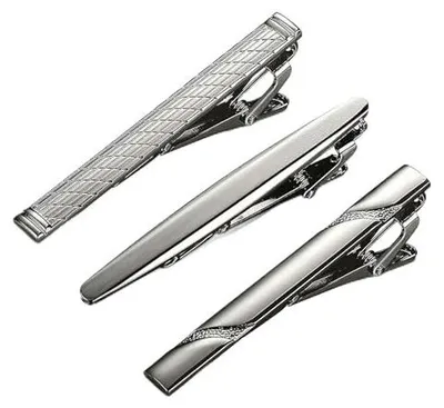 Zdjęcie produktu dla Spinki do krawata skórzane eleganckie dla mężczyzny zestaw 3