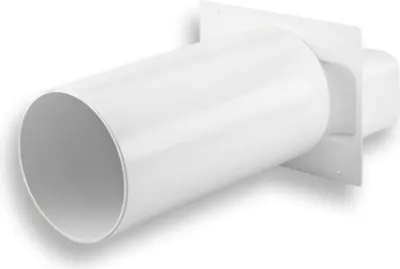 Image de Naber flow 125 manchon de raccordement mural 2, blanc - Technique de ventilation
