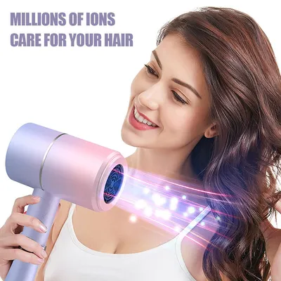 Produktbild von Faltbarer Haartrockner mit Ionen-Technologie, leise & schnell trocknend, kompakt, leicht, für alle Haartypen, ideal für Zuhause & Reisen