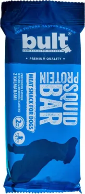 Obrázek produktu pro Bult | Bar psí pamlsek – 75 g – 30,1 % bílkovin – snadno stravitelná receptura – chobotnice