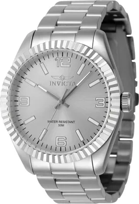 Immagine prodotto di Invicta Specialty 47449 Orologio da Uomo - Movimento al Quarzo - Acciaio Inossidabile con Quadrante Argento - 43 mm