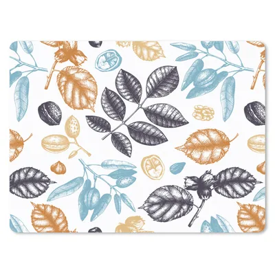 Produktbild von MuchoWow® Mauspad Mousepad Vintage - Blätter - Muster 40x30 cm - Mousepads - Maus Mat - Pad - Mausunterlage - Anti Rutsch