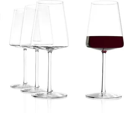 Imagen del producto de Silecomplaza, juego de 4 copas para vino tinto Kristall, capacidad de 500 ml, aptas para lavavajillas