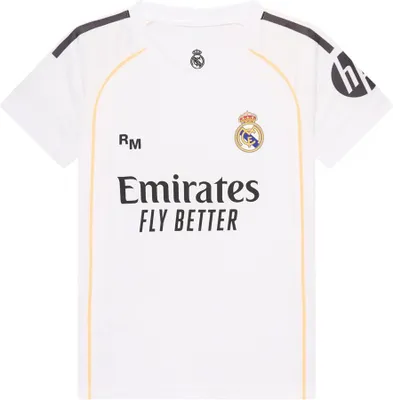 Immagine prodotto di Maglia Home Real Madrid 25/26 per bambini - Taglia 152 / 12 anni - Stagione 2025/2026 - Maglia da calcio Real Madrid kids - Prodotto ufficiale per tifosi