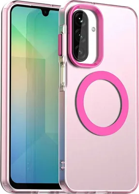 Produktbild von MagSafe Hülle für Samsung Galaxy A17/A26 - Phonesta HardFrost Semi-Transparent Back Cover - Mattrosa