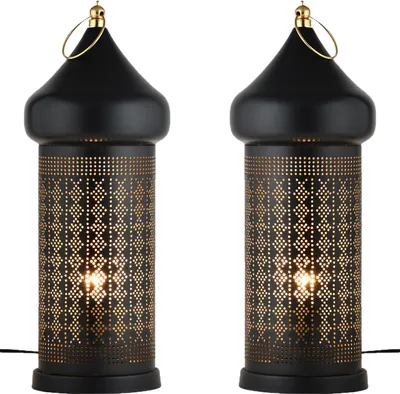 Image de 2er Set Oriental Décoration Lampe de table Lampe de chevet 45
