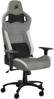 Produktbild von T3 Rush Gaming-Stuhl mit Stoffbezug (2023), Grau/Weiß