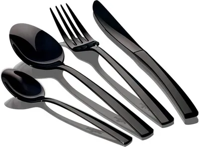 Obrázok produktu pre BERLINGERHAUS 24-dielna sada príborov z nehrdzavejúcej ocele Mirror Black Collection BH-3080
