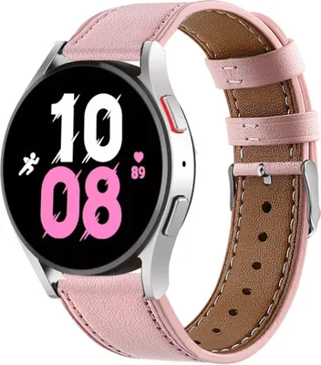Produktbild von Strap-it Samsung Galaxy Watch 5 - 44mm Lederarmband (Rosa)