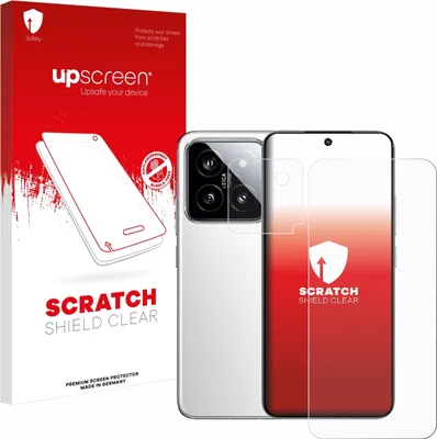 Produktbild von upscreen Schutzfolie für Xiaomi 14 (Display+Kamera) Displayschutz Displayschutzfolie Folie Klar Transparent