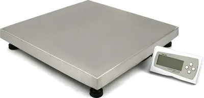 Image de T-Mech 50 cm x 50 cm : balance pour animaux, balance vétérinaire, balance pour animaux de compagnie, balance à plate-forme, balance au sol, balance postale, balance pour colis, balance pour charges lourdes, balance numérique, balance industrielle, capacité de pesée : 300 kg