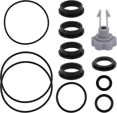 Produktbild von Dichtungsring Set für Sandfilterpumpen, Gummi O-Ringe mit Entlüftungsventil, Ersatzteile für Aufstellpool