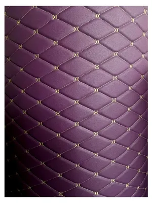 Produktbild von Kunstleder Polsterstoff Gesteppt Meterware Möbelstoff Dekostoff (Lila, 1,6 x 4 m)