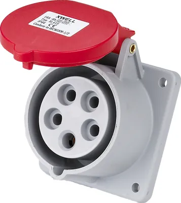 Produktbild von CEE Einbausteckdose gerade 32A 5-polig IP44 400V Starkstrom