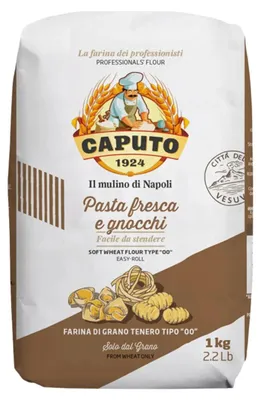 Obrázek produktu pro Caputo Mouka 00 na těstoviny a noky – pšeničná mouka, balení 1000 g
