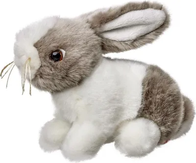 Immagine prodotto di Coniglietto grigio e bianco 16 cm
