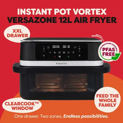 Image de Instant Pot Vortex VersaZone, friteuse à air chaud de 12 litres - Noir