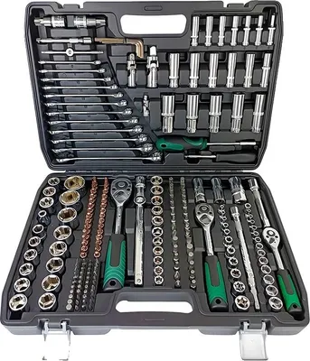 Obrázek produktu pro Sada nástrčných klíčů, 24zubý mechanismus, ergonomický design, 216 kusů