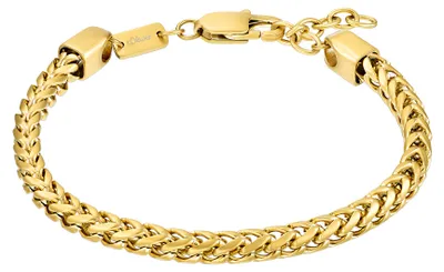 Produktbild von s.Oliver Herren Armband 2033923 Edelstahl matt gelbgold IP