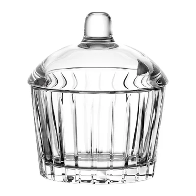 Produktbild von Zuckerdose aus Glas 8.8x10.8cm transparent mit Löffelöffnung