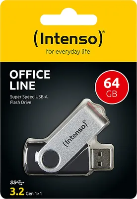 Productafbeelding van Intenso 3543490 Intenso USB Stick Office Line 64GB USB 3.2 GEN 1X1 silber
