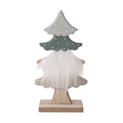 Zdjęcie produktu dla Figurka świąteczna drewniana choinka 18,5 cm