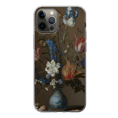 Produktbild von MuchoWow® Handyhülle Schutzhülle Hülle für iPhone 12 Pro Blumen in einer Wan-Li-Vase und Muscheln - Gemälde von Balthasar van der Ast Silikon Softcase Handy Hülle - Abdeckung
