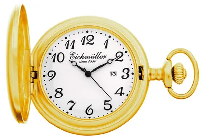 Produktbild von Eichmüller Taschenuhr Quarz Analog goldfarben glänzend Sackuhr > 35164