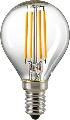 Produktbild von SIGOR 4,5W Kugel Filament klar E14 470lm 2700-2200K LED Lampe P45 DimmToWarm