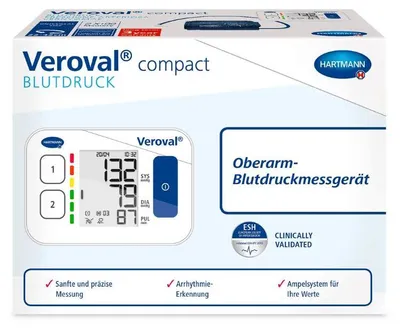 Produktbild von Hartmann Veroval® Compact Oberarm-Blutdruckmessgerät | Packung (1 Stück)