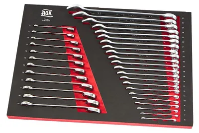 Imagen del producto de Juego profesional de 34 piezas de destornilladores con estuche de espuma