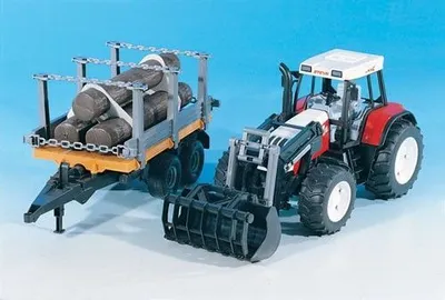 Produktbild von Bruder Traktor Steyr 170 mit Holzanhänger 2088