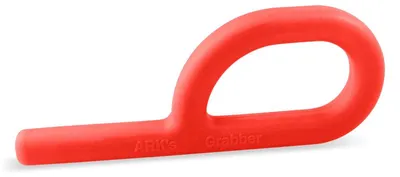 Produktbild von Ark Therapeutics Kauwerkzeug Grabber rot für Mundmotorik Klassieke P-vormige handkauwtool, ontwikkeld door een logopedist, voor kauwoefening en zelfregulatie.