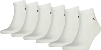 Productafbeelding van TOMMY HILFIGER heren sokken, 6-pack - Heren, enkelsokken, ECOM wit, maat 39-42