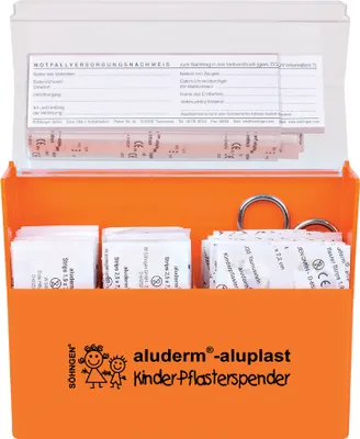 Obrázek produktu pro SÖHNGEN 1009920 Dávkovač sádry pro děti SÖHNGEN "aluderm-aluplast", vybavený