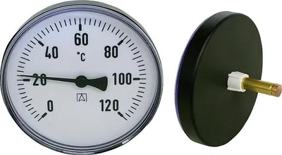 Produktbild von AFRISO Bimetall-Zeigerthermometer Kunststoff Messing