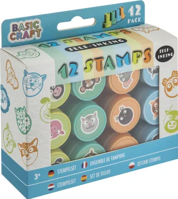 Image de Set de 12 tampons encreurs bleus