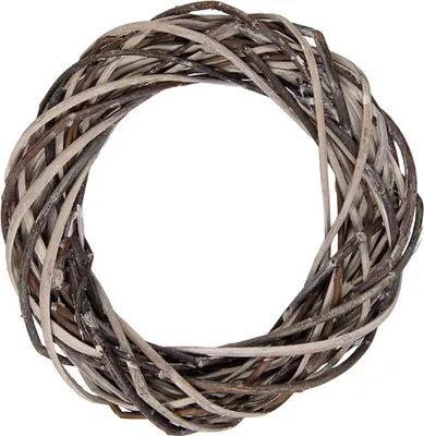 Immagine prodotto di Clayre & Eef 6RO0610S Ghirlanda decorativa in rattan marrone-beige Ø20x4cm