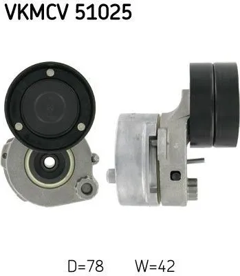 Produktbild von SKF VKMCV 51025 Spannrolle Keilrippenriemen passend für MERCEDES-BENZ Citaro (O 530) AXOR 2 AXOR
