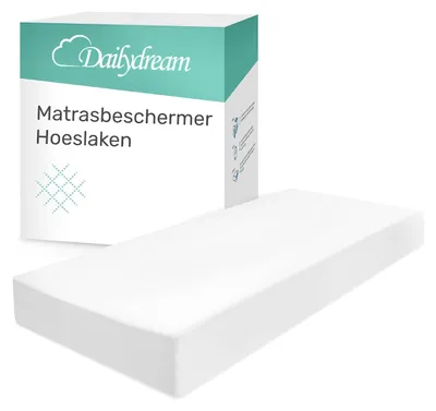 Produktbild von Betttuch Dailydream Matratzenschoner wasserdicht, Matratzenschoner im Spannbetttuchformat, atmungsaktiv, 90x200cm, weiß