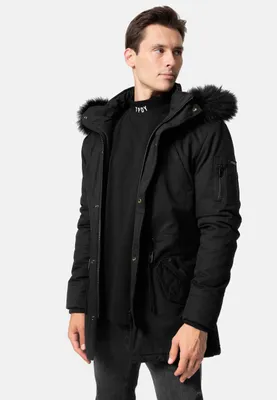 Image de Parka Julius Herren, col montant, couleur noire, taille XXL