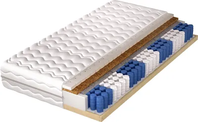 Obrázek produktu pro Dřevěná matrace Adidar Nico s kokosem, tvrdý latex 160x200 cm