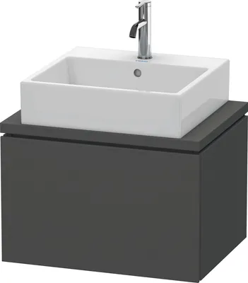 Produktbild von Konsolenunterschrank L-CUBE 400x620x477mm graphit matt graphit matt