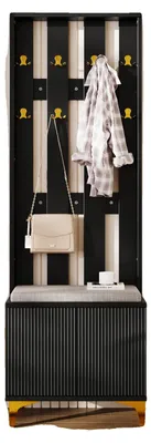 Immagine prodotto di Scarpiera, contenitore multifunzionale, design moderno e minimalista, nero
