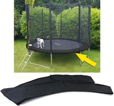 Image de Housse de protection pour trampoline - 305 cm de diamètre - noir