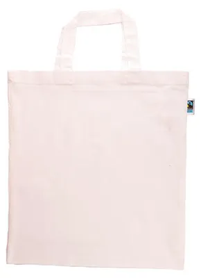 Produktbild von Printwear - Tragetasche, Fairtrade, Mit kurzem Griff LT3647 (Einheitsgröße) (Weiß)