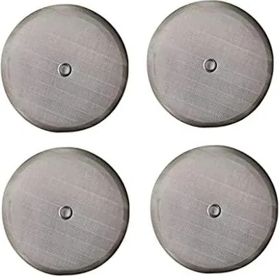 Produktbild von French Press Filter 11,4 cm - Universal-Ersatzscheibe für französische Presse, inklusive Metall-Zentrierring für 1,5 l, 12 Tassen französische Presse