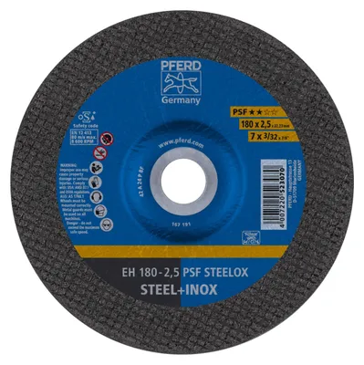 Produktbild von PFERD 61726326, Schneidedisk, Edelstahl, 18 cm, Jede Marke, Flache Mitte, 2,22 cm