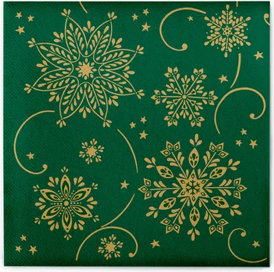 Produktbild von Airlaid Serviette Cristal in Grün, 40 x 40 cm, 50 Stück - Mank